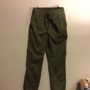 4/$25 Army green joggers with tie waist